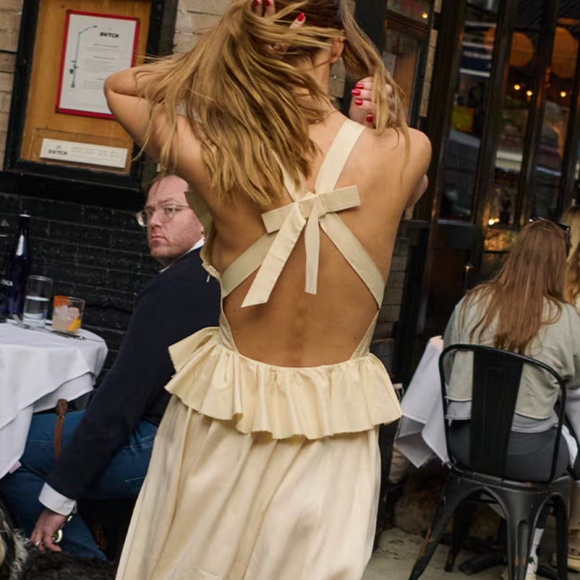 DÔEN Heirloom - Elouise Pearl Silk Dress - Summer / Shower / Holiday / Sundress - Picture 1 of 6
